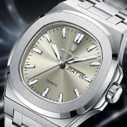 Montre Homme Sport-Chic "Octogone Acier" - Porstiger Quartz