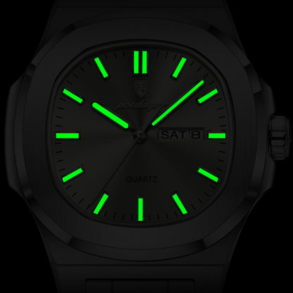 Montre Homme Sport-Chic "Octogone Acier" - Porstiger Quartz