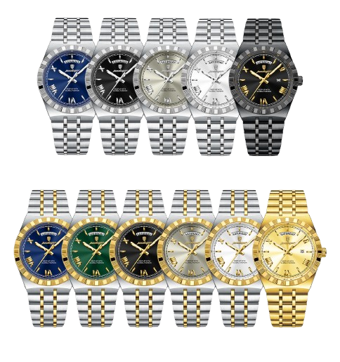 Montre de Luxe en acier inoxydable POEDAGAR