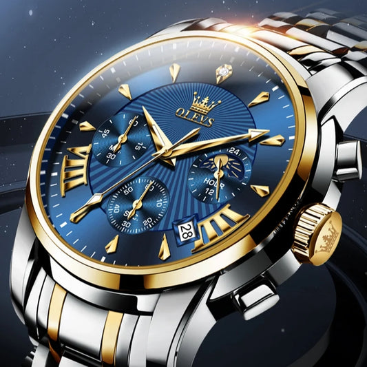 Montre chronographe en Acier inoxydable OLEVS